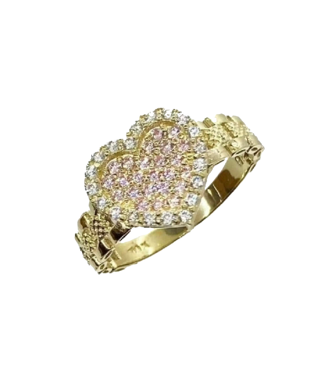 Pink Heart Rolex Diamond Ring