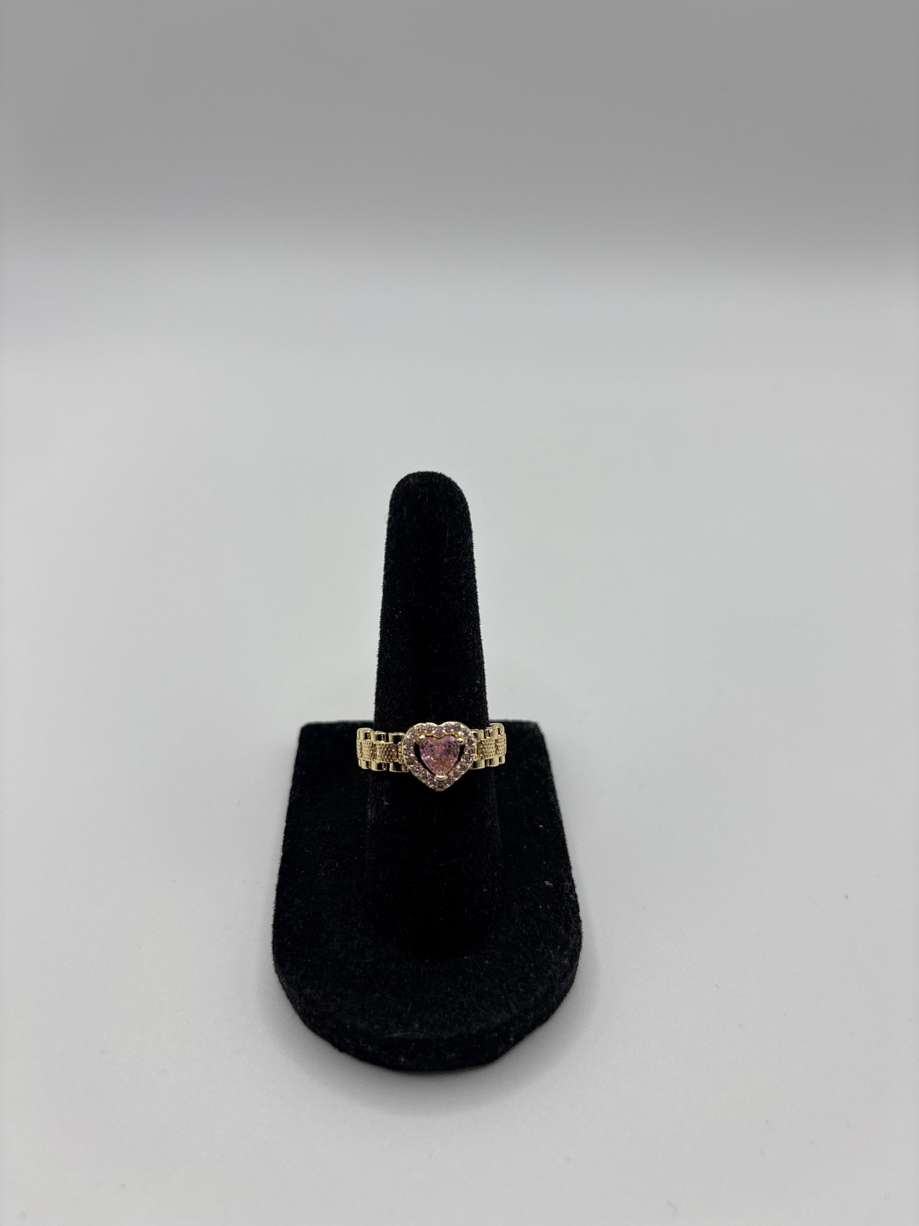 Mini Pink Heart Ring