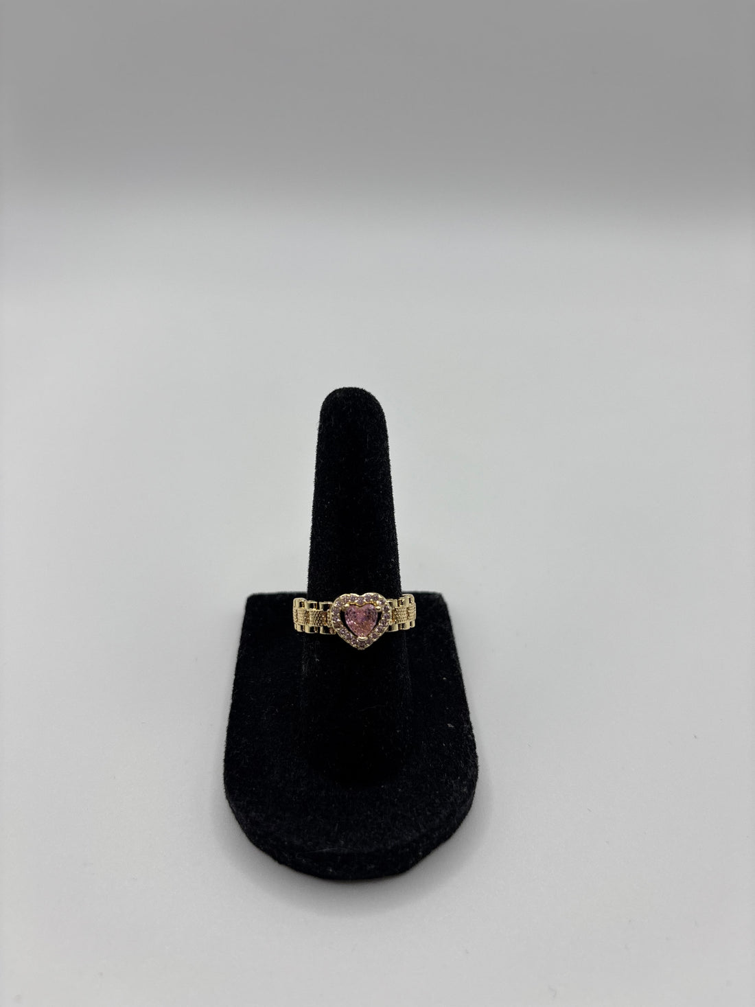 Mini Pink Heart Ring